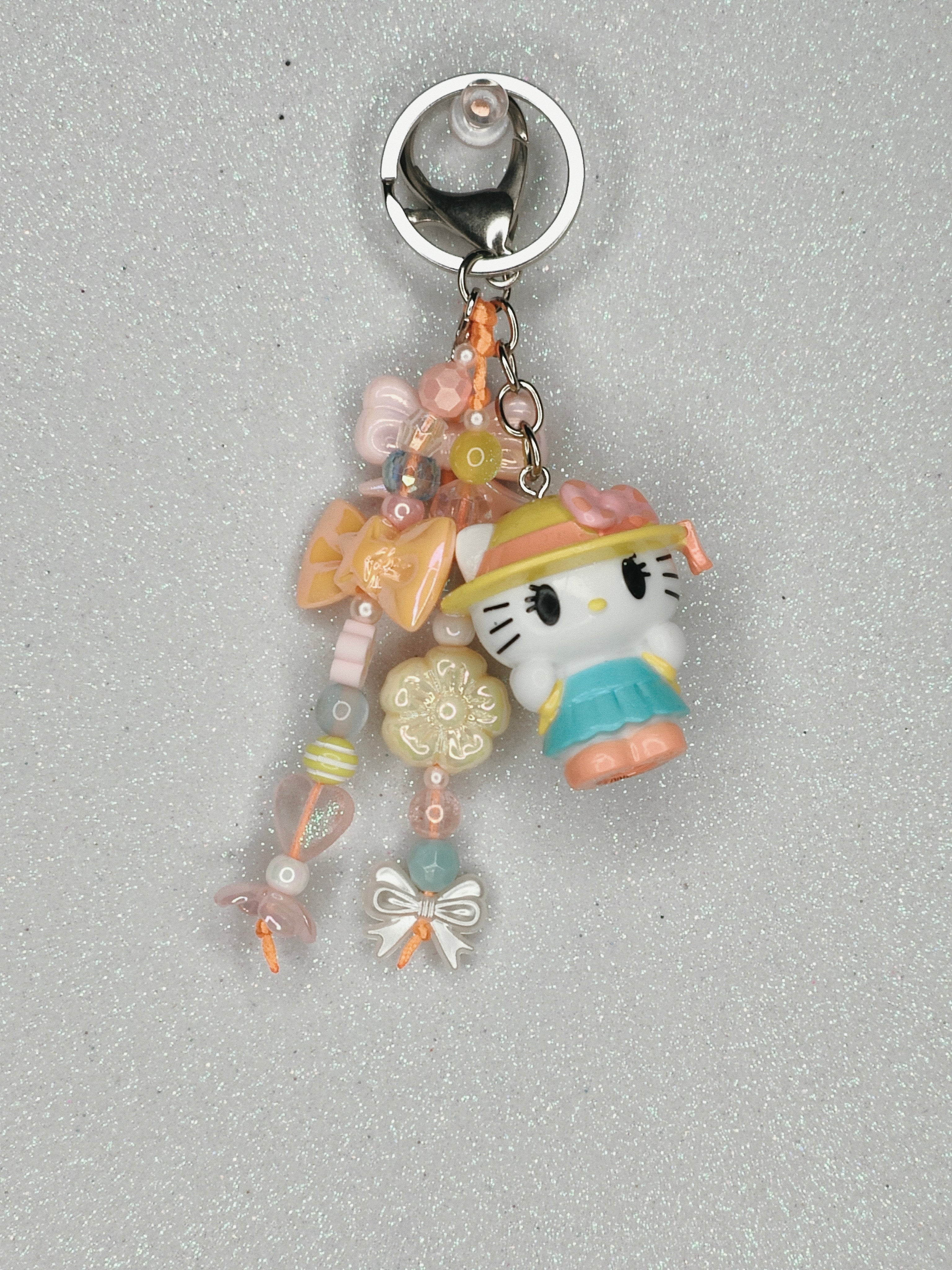 Yellow & Orange Bag Charm/Key Chain