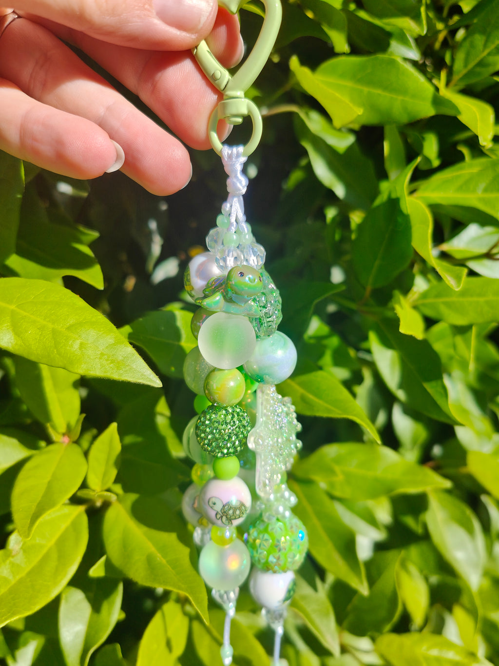 Green Turtle Bag Charm