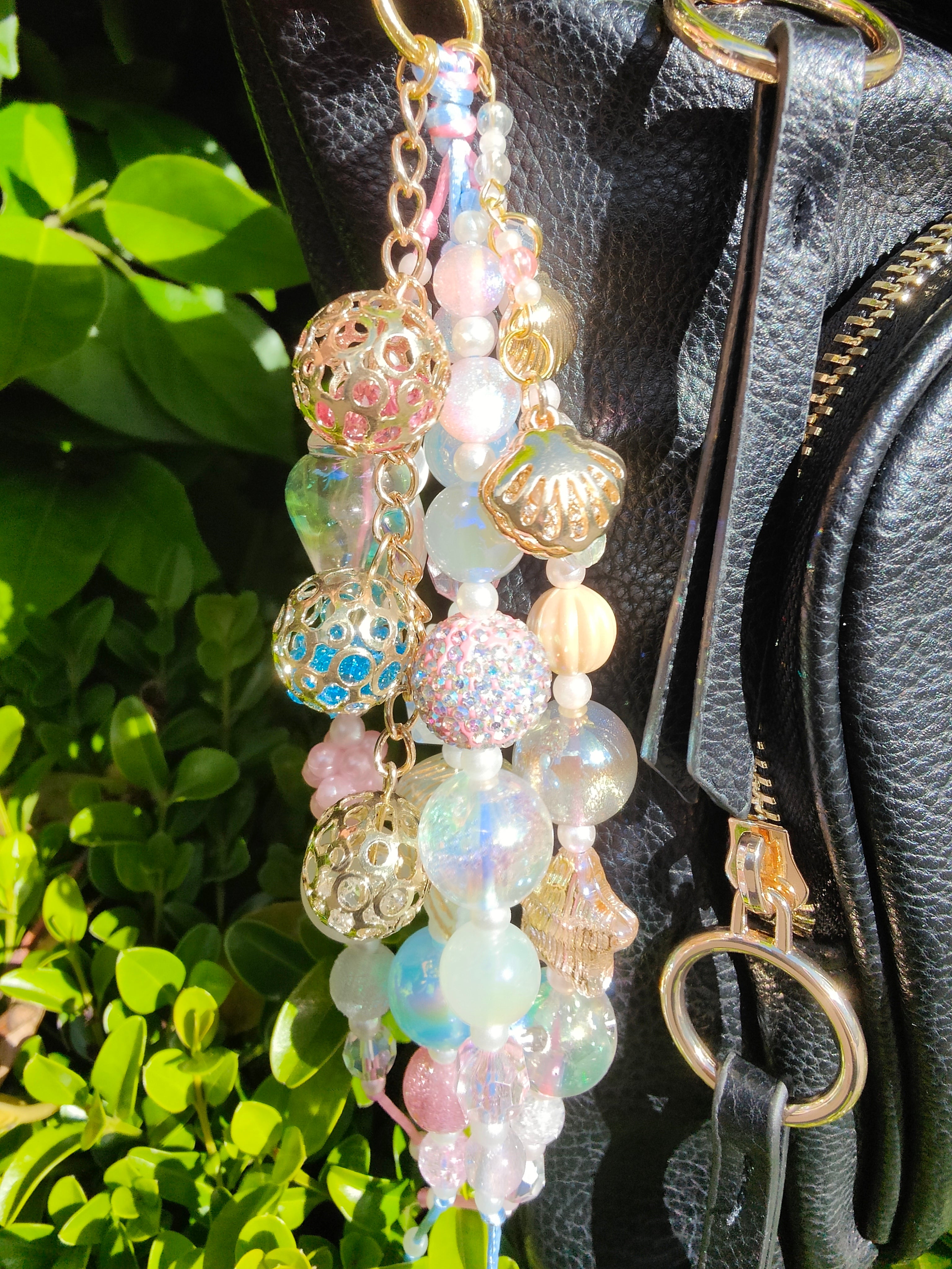 Pearls & Seashells Bag Charm