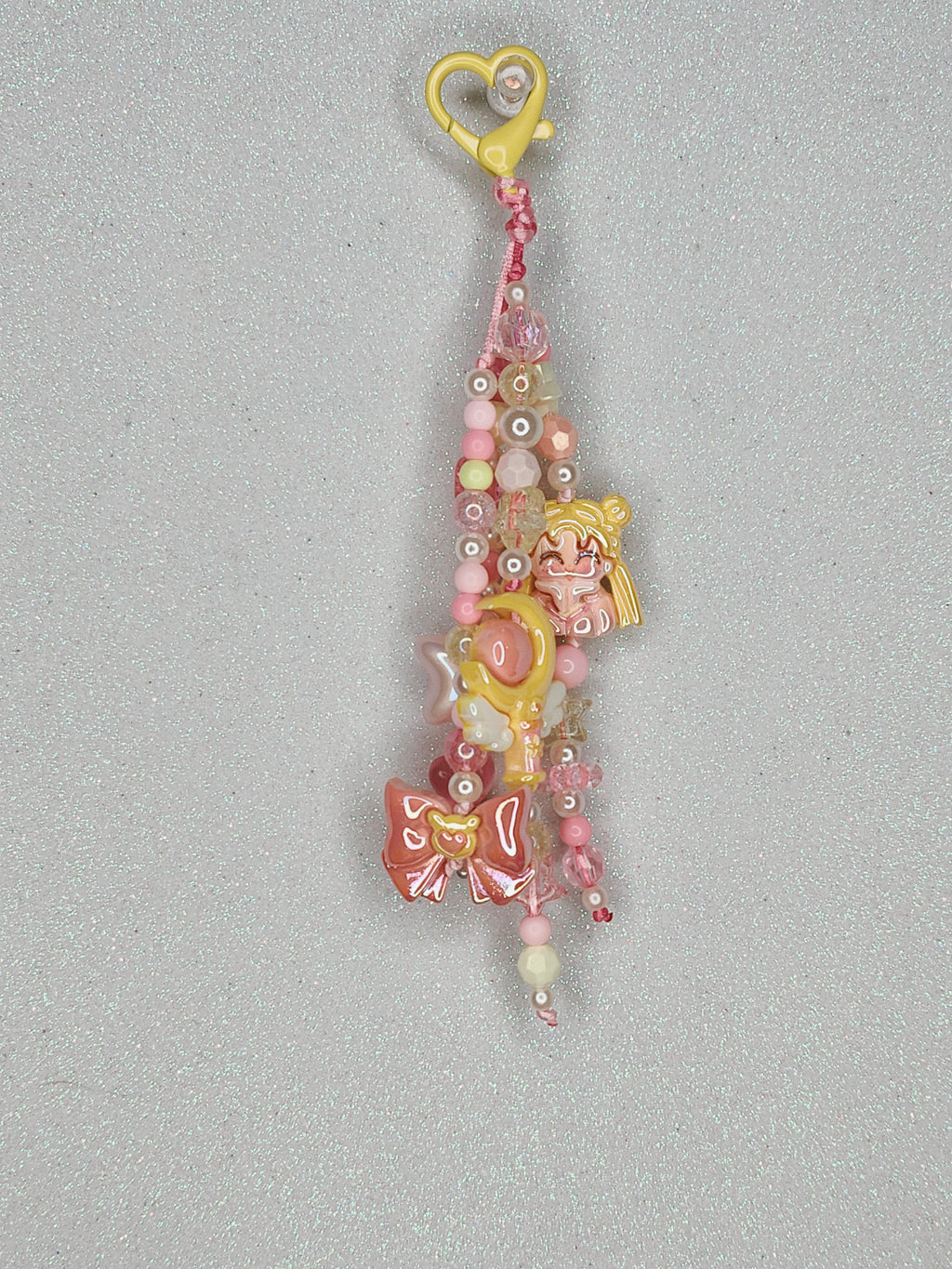 Pink & Yellow Bag Charm