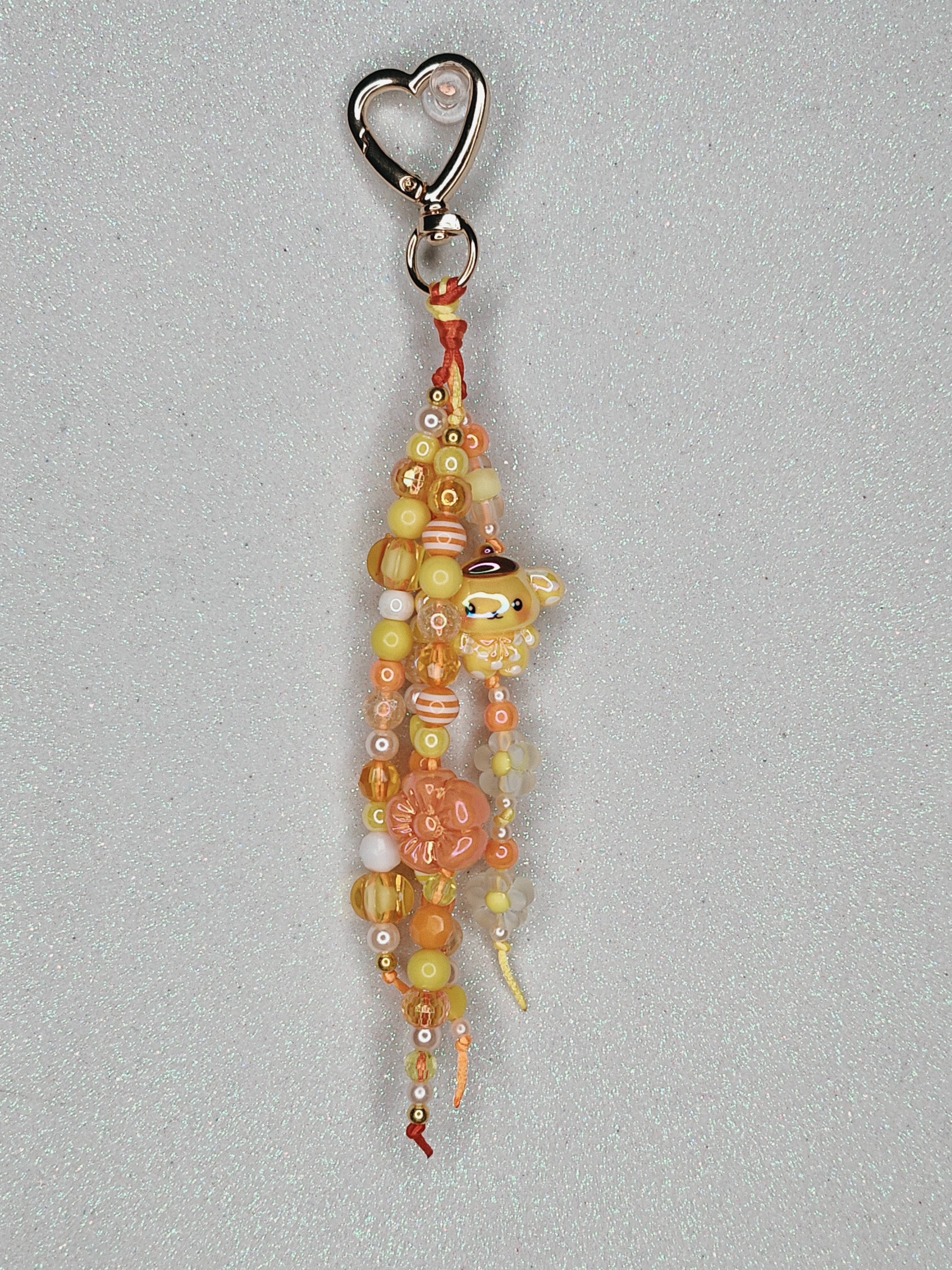 Yellow & Orange Bag Charm
