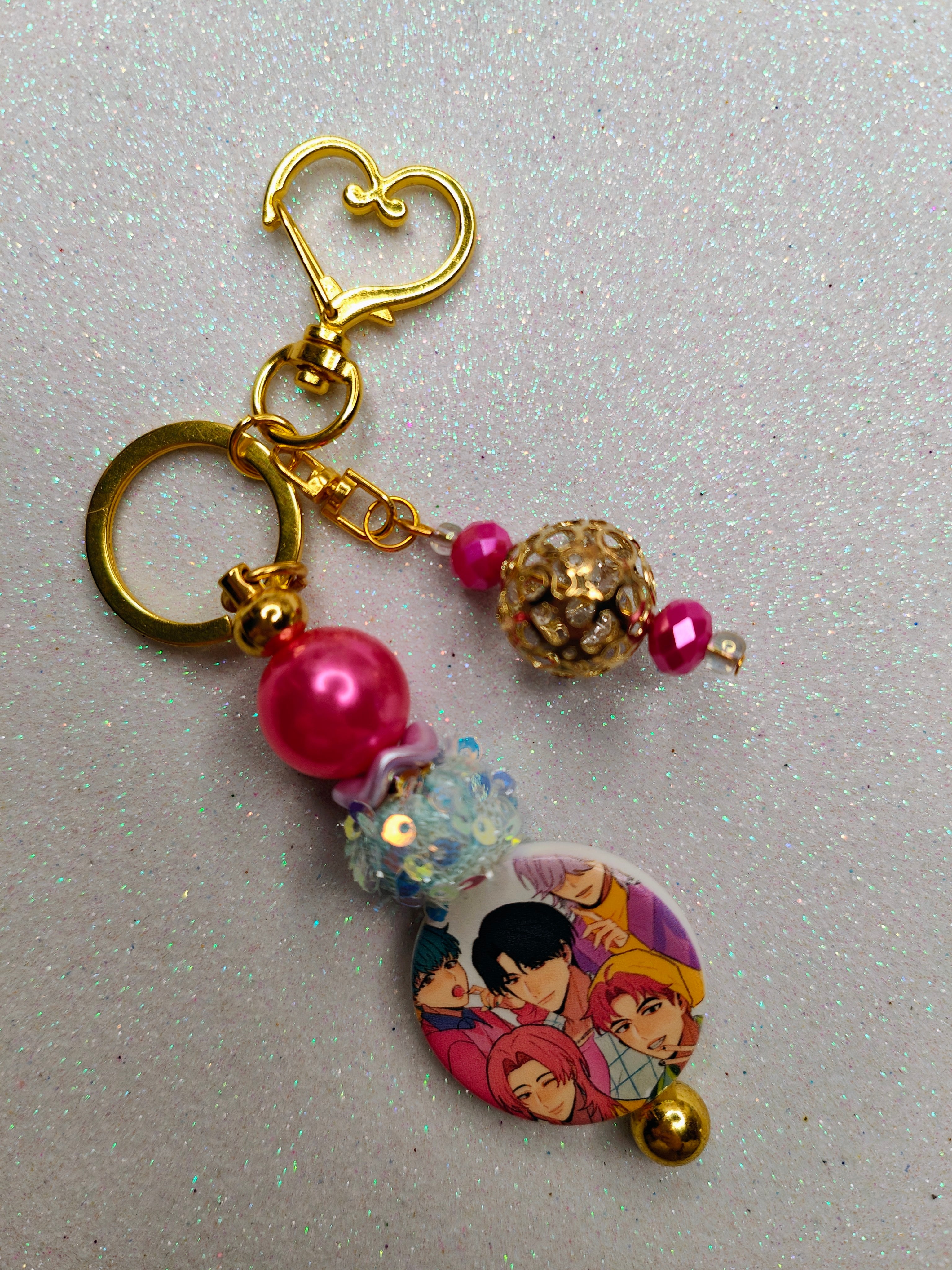 Saja Boys Bag Charm Pink