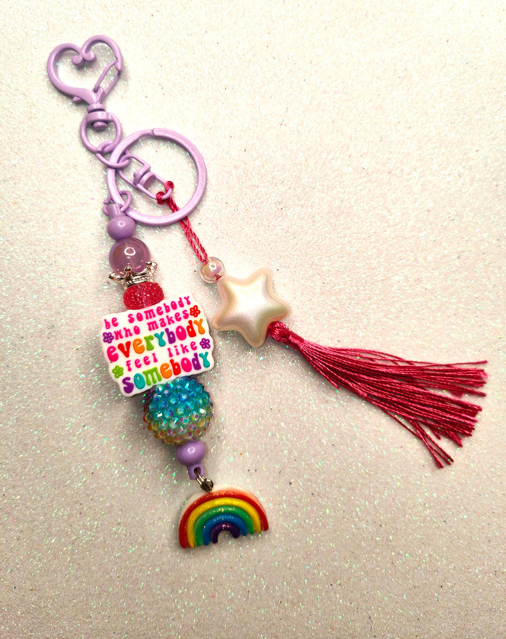 Be Somebody Bag Charm/Keychain