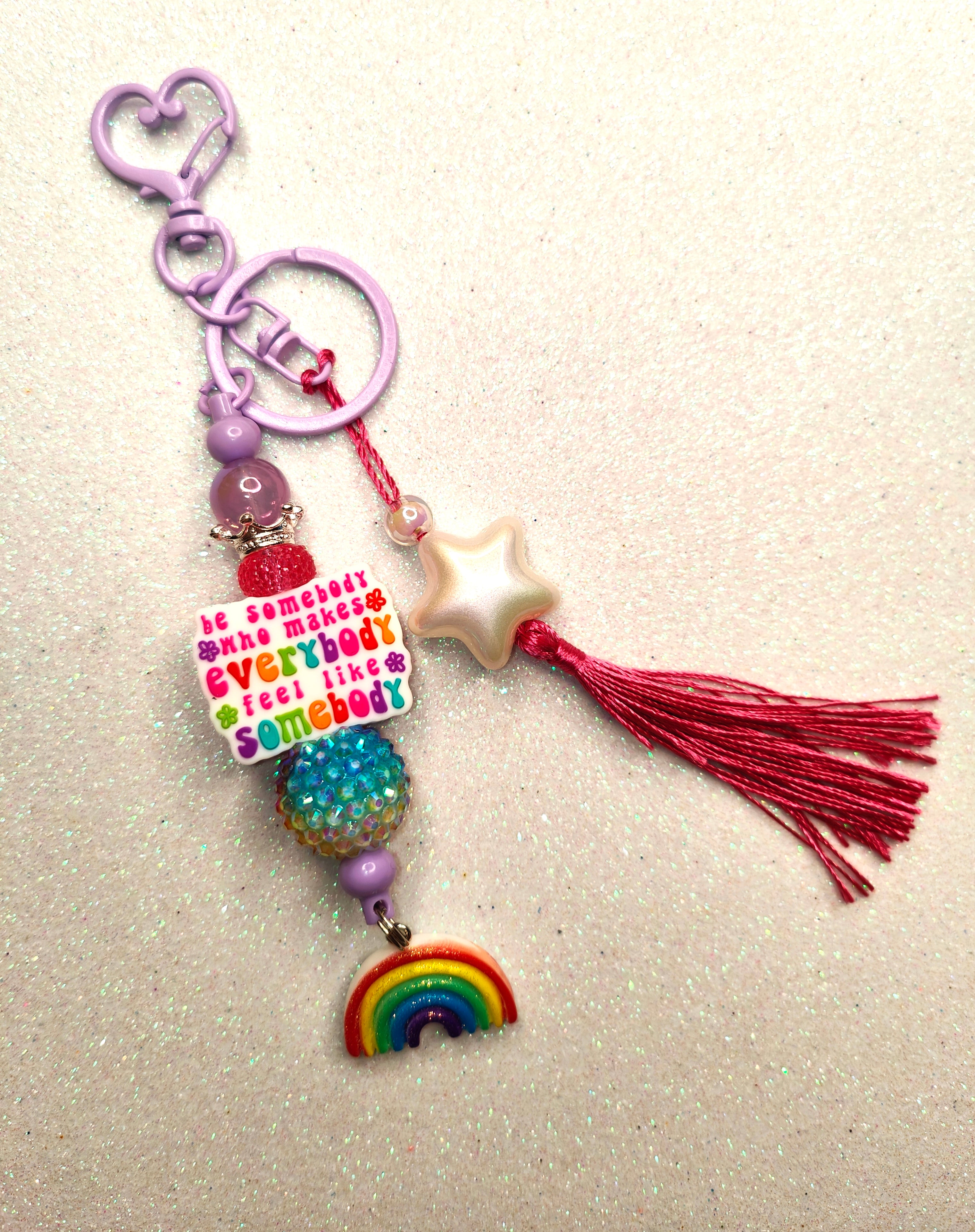 Be Somebody Bag Charm/Keychain
