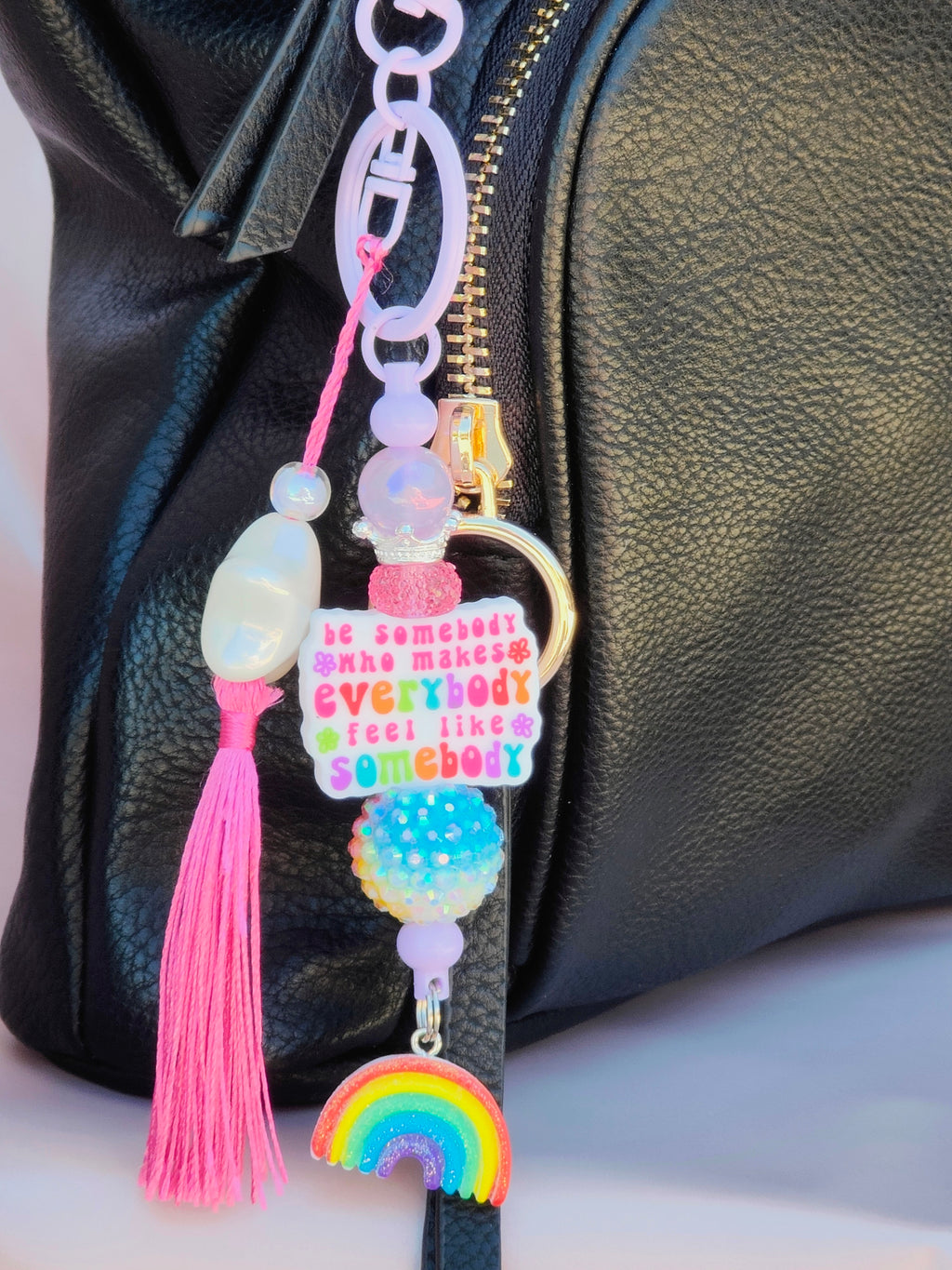 Be Somebody Bag Charm/Keychain