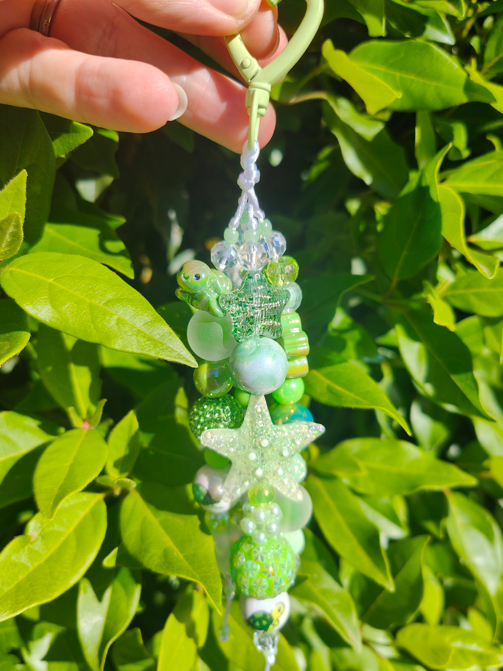 Green Turtle Bag Charm